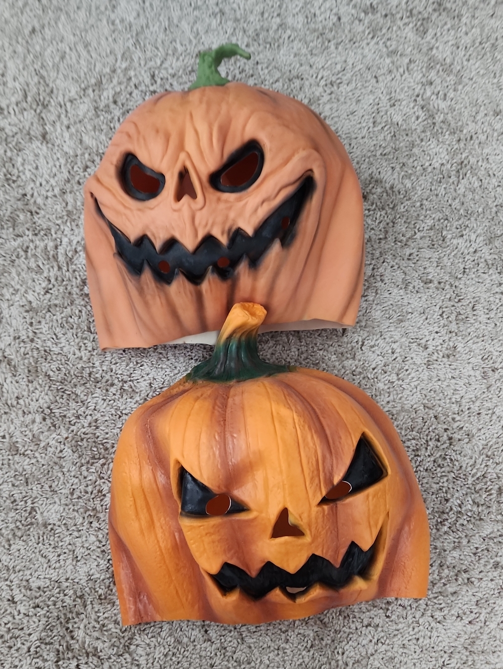 Kids Orange Pumpkin Jack-O'-Lantern Costume Mask - Halloween